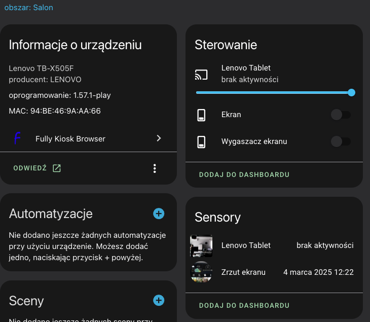 integracja Fully Kiosk Browser